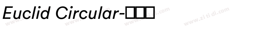 Euclid Circular字体转换